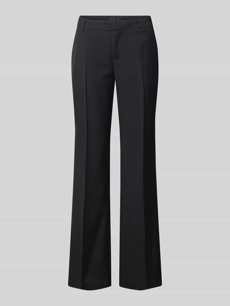 Gina Tricot Bootcut low waist stoffen broek met persplooien