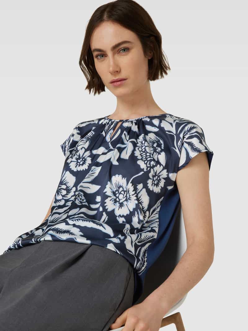MORE & MORE T-shirt van een mix van viscose en elastaan met bloemenmotief