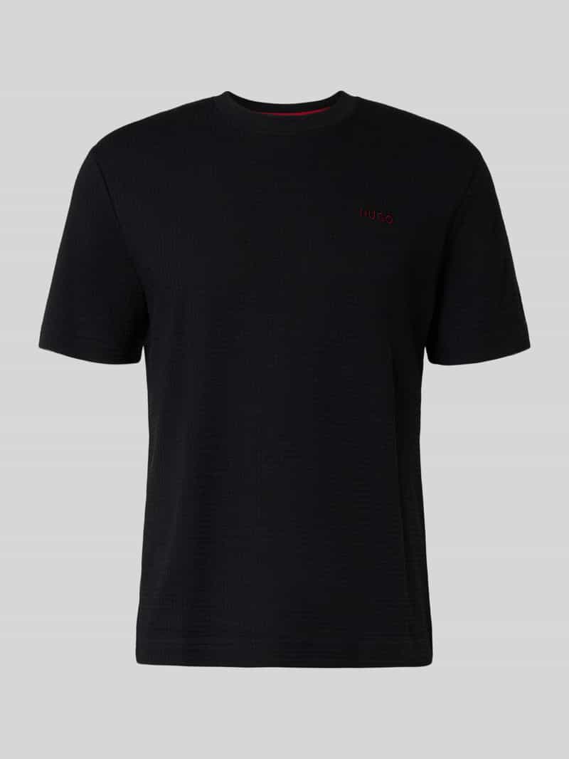 T-shirt met labelstitching, model 'Austin'