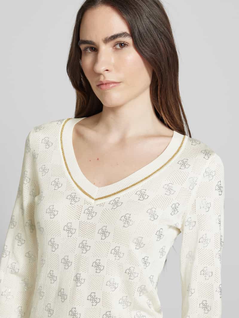 Guess Gebreide pullover met ribboorden model 'ROSIE'