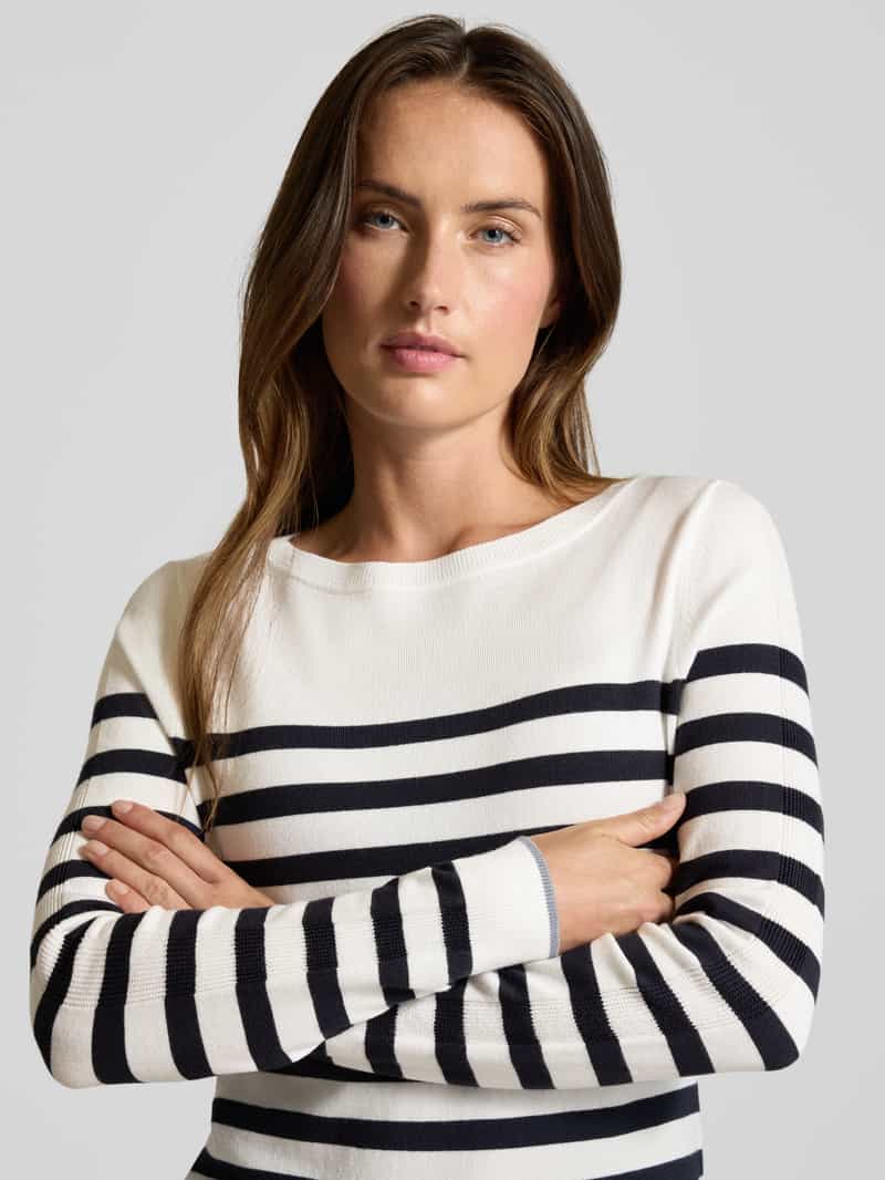 comma Gebreide pullover met ronde hals