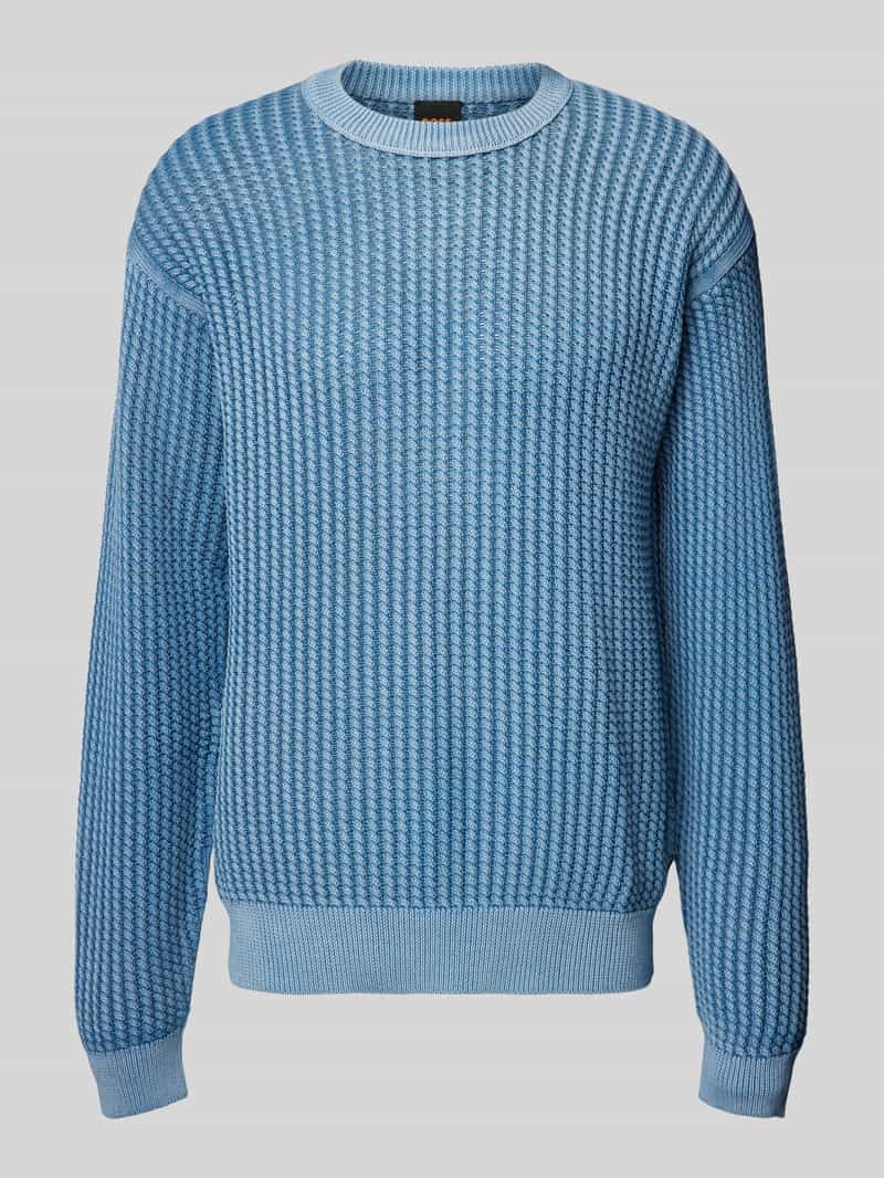 Boss Orange Gebreide pullover met ronde hals model 'Agolan'