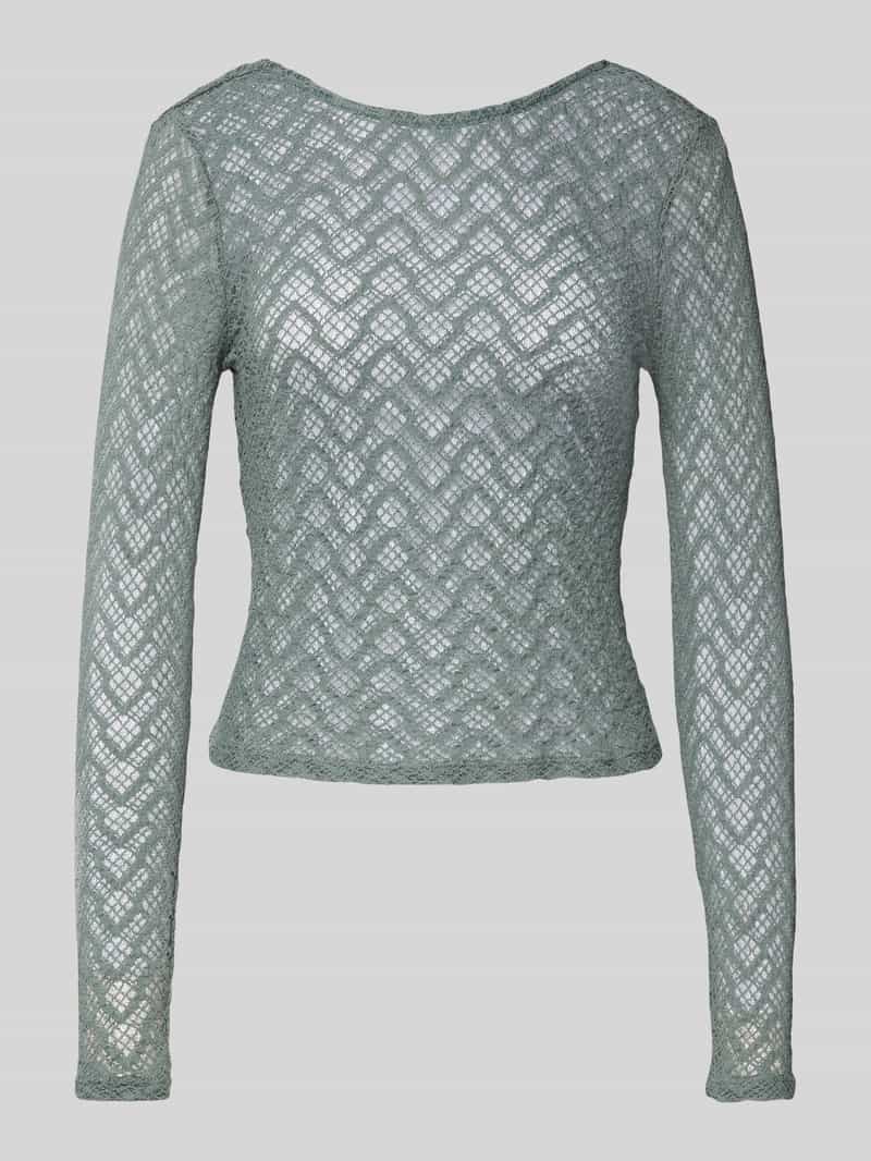 Only Slim fit shirt met lange mouwen van katoenmix model 'ANGILA'