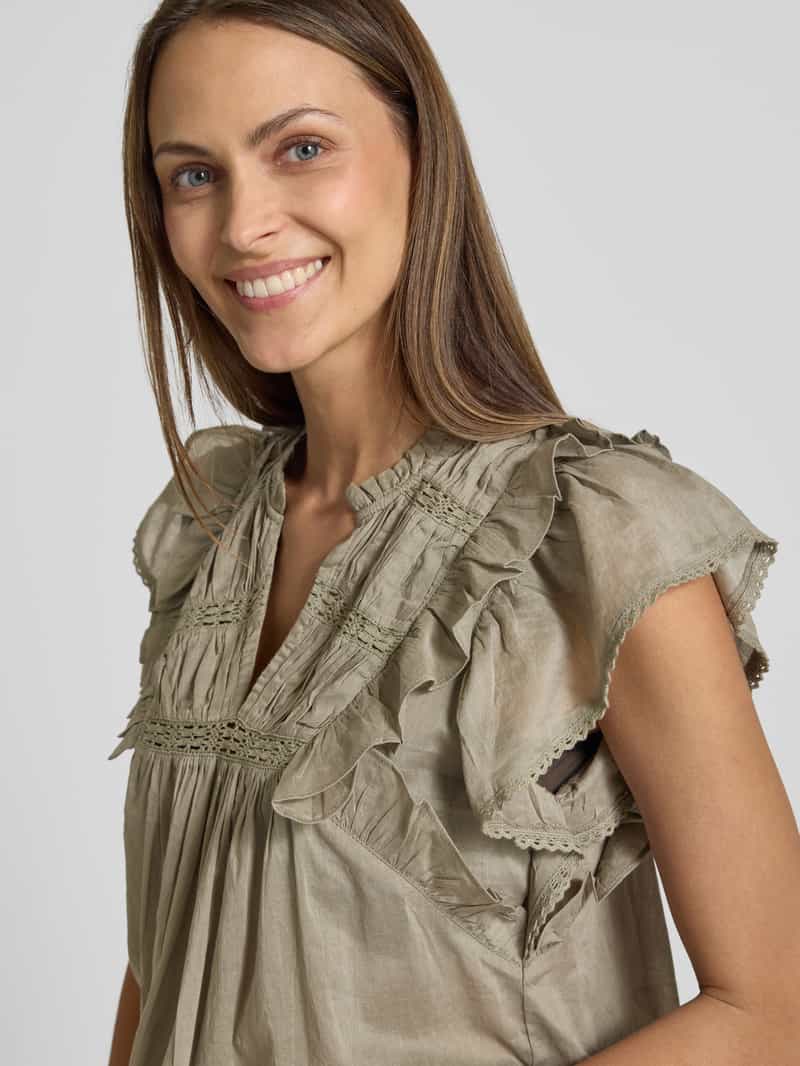 NEO NOIR Regular fit blousetop met kapmouwen model 'Jayla'
