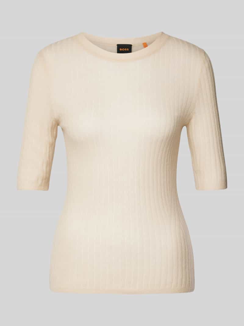 Boss Orange Gebreide pullover met 1 2-mouwen model 'Fennina'