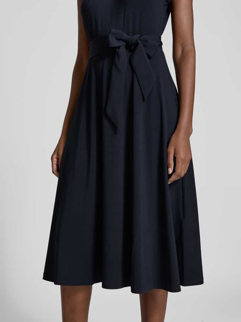 Christian Berg Woman Selection Midi-jurk met strikceintuur
