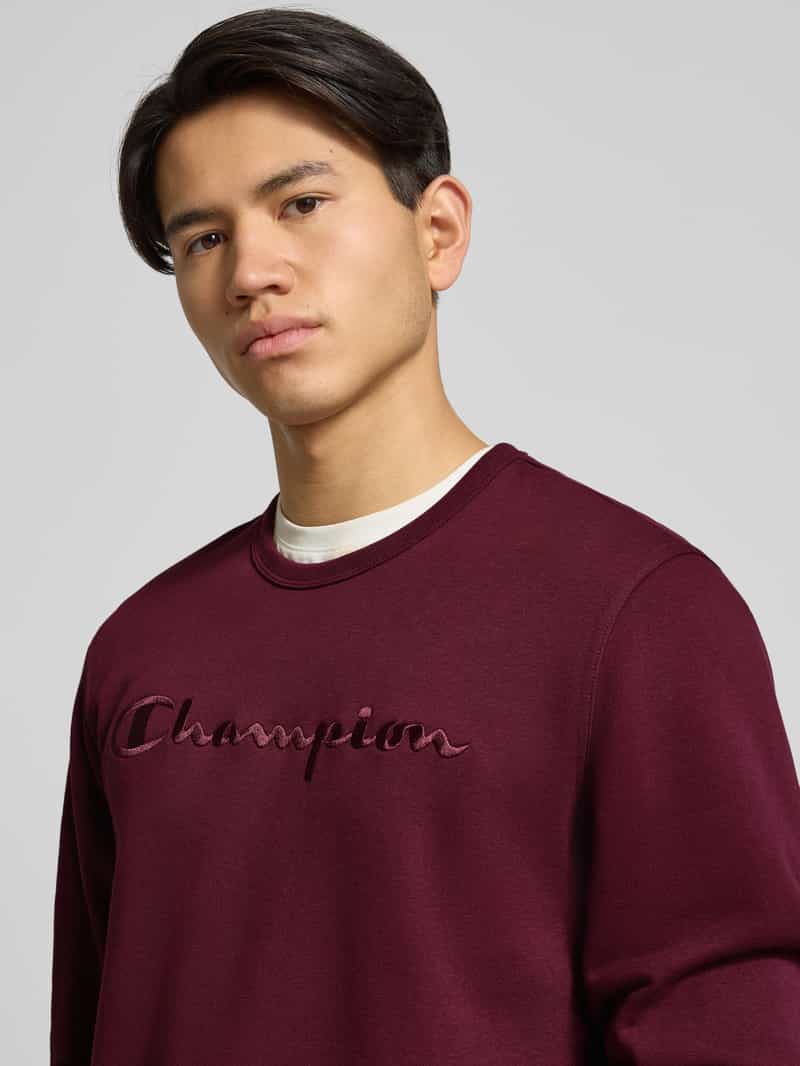Champion Sweatshirt met labelstitching en ronde hals