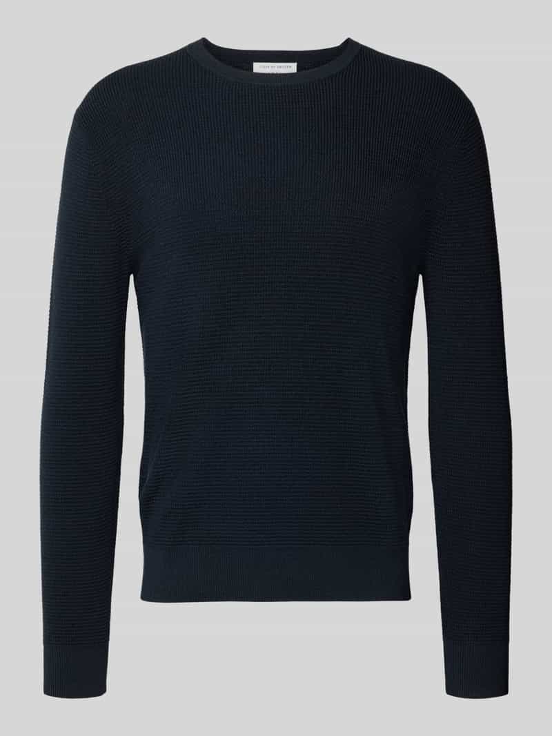 Tiger Of Sweden Regular fit gebreide pullover van mix van katoen en wol model 'Connor'