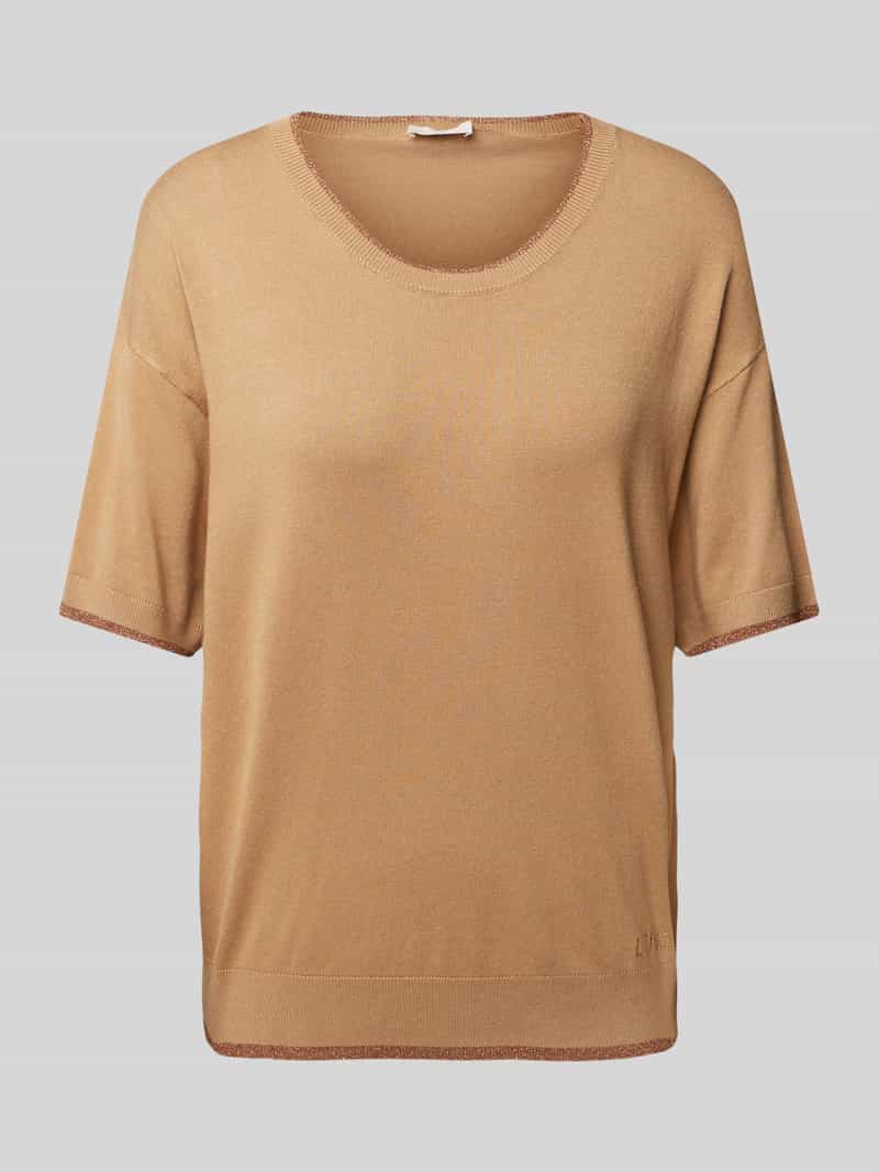 Liu Jo White Gebreide pullover met ronde hals