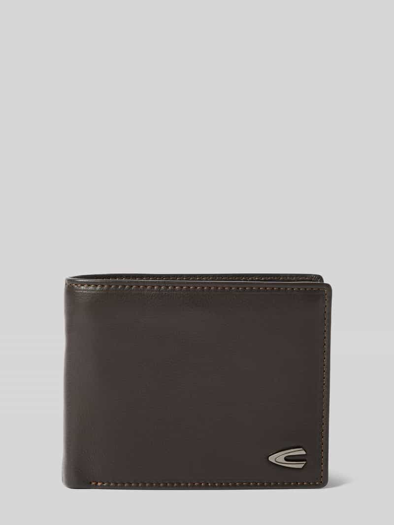 camel active Leren portemonnee met logo-applicatie model 'VEGAS'