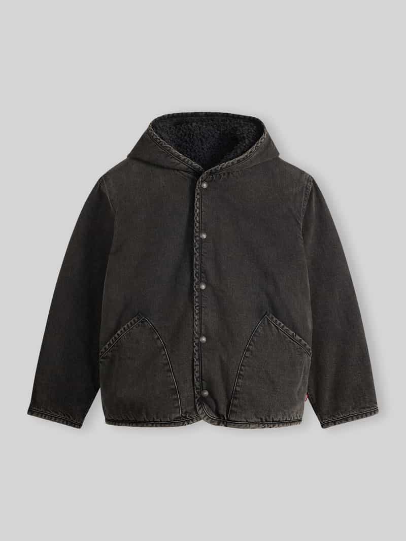 Levi's Loose fit jack van denim met capuchon en binnenvoering