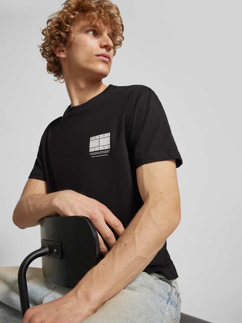 Tommy Jeans T-shirt met labelprint