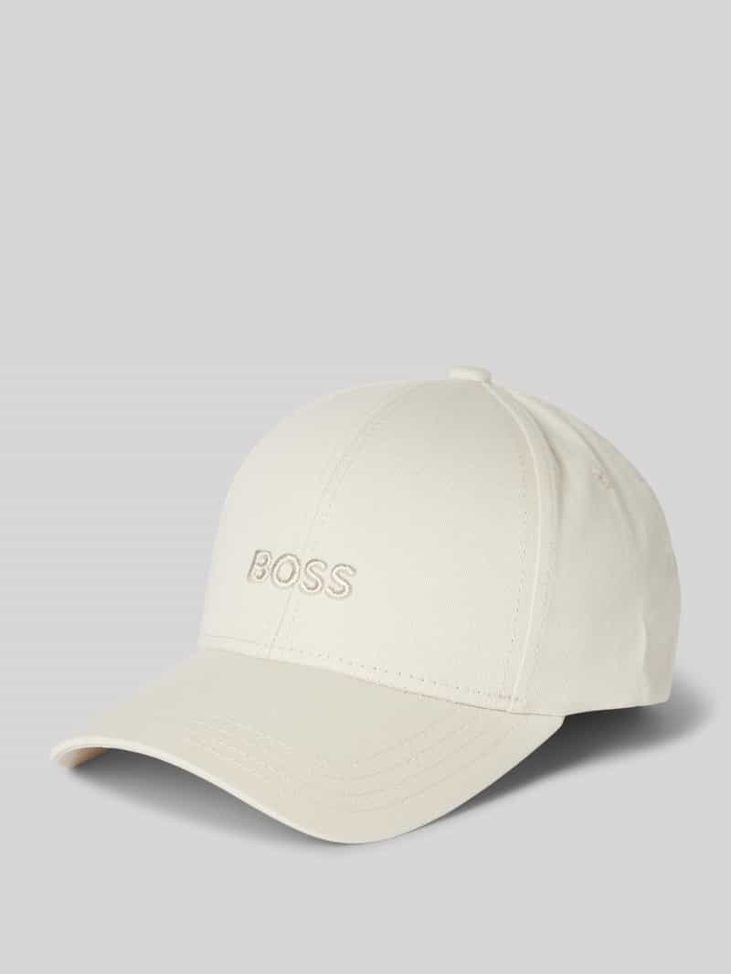 Boss Baseballpet met labelstitching