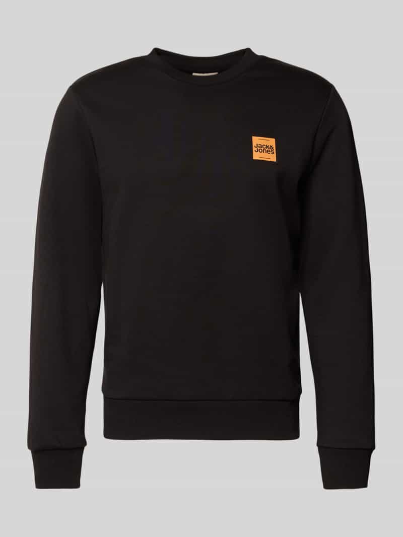 jack & jones Sweatshirt met labelprint model 'BRANDY'