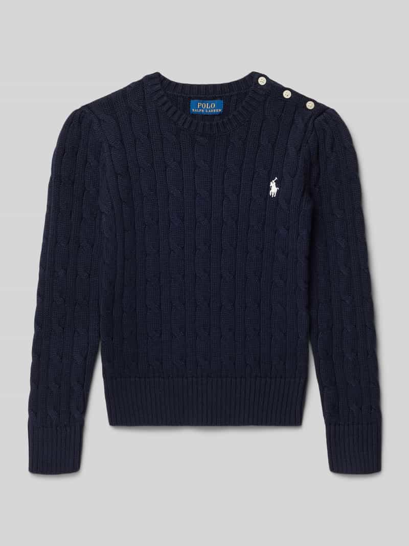Polo Ralph Lauren Kids Gebreide pullover met labelstitching