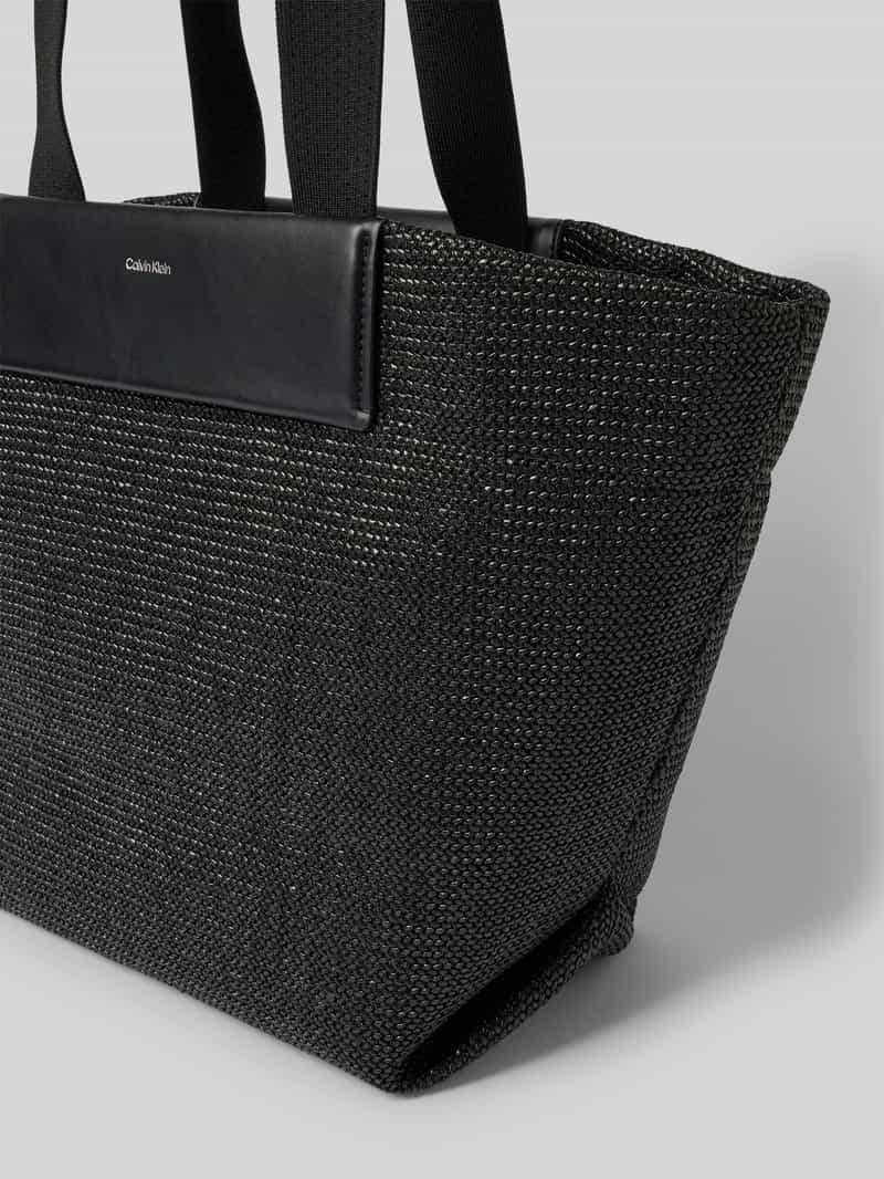 CK Calvin Klein Shopper met structuurmotief model 'RAFFIA'