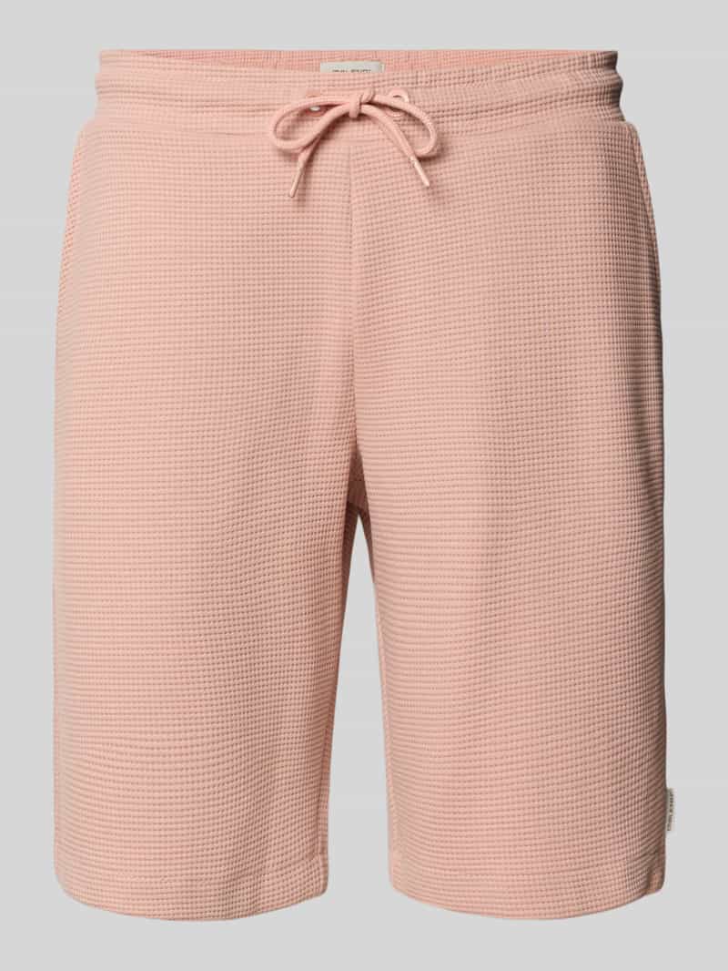 Blend Regular fit sweatshorts met structuurmotief model 'CASPER'