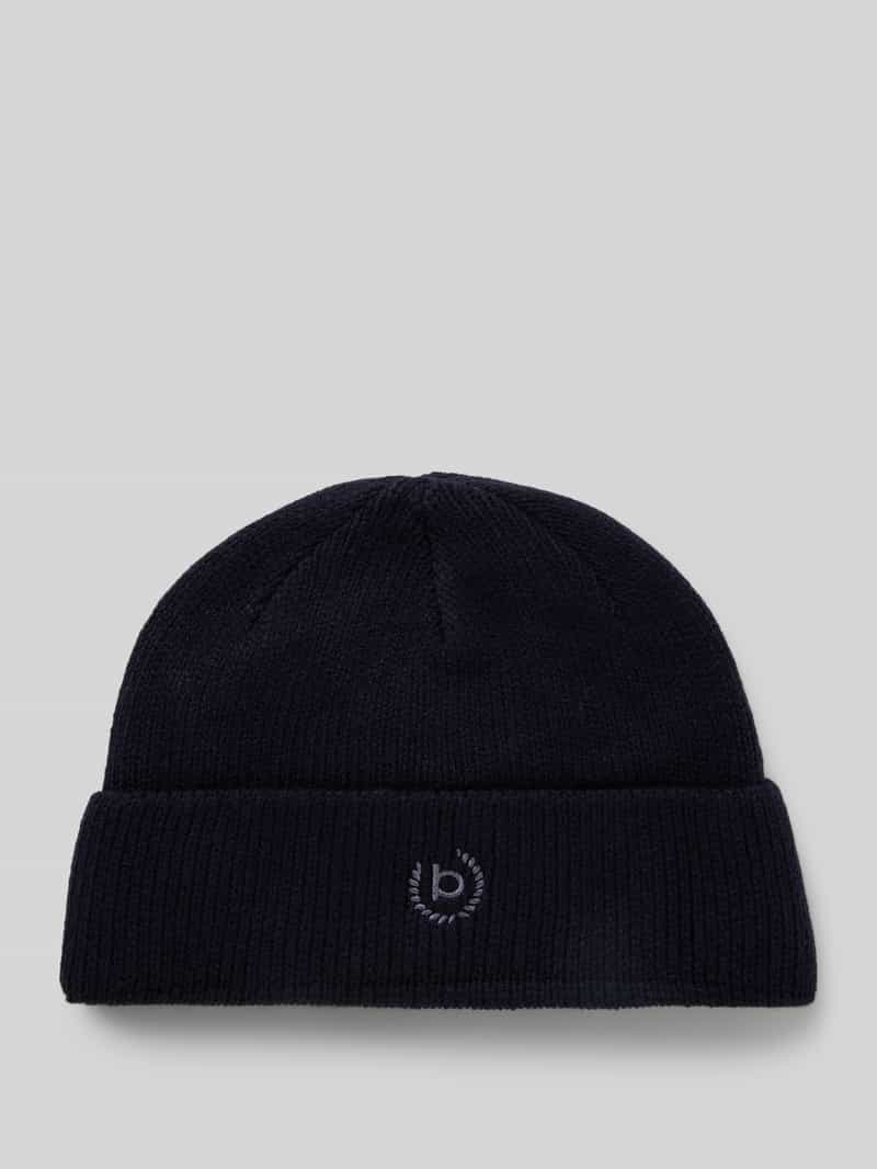 Bugatti Beanie met labelstitching