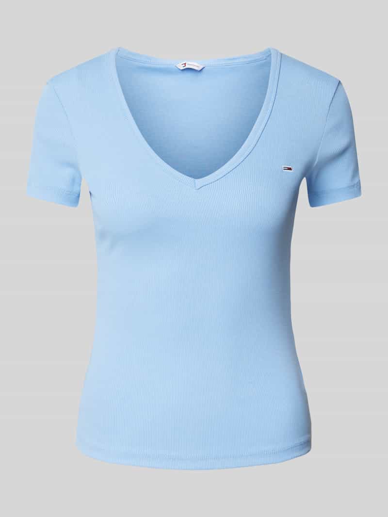 Tommy Jeans T-shirt met labelstitching