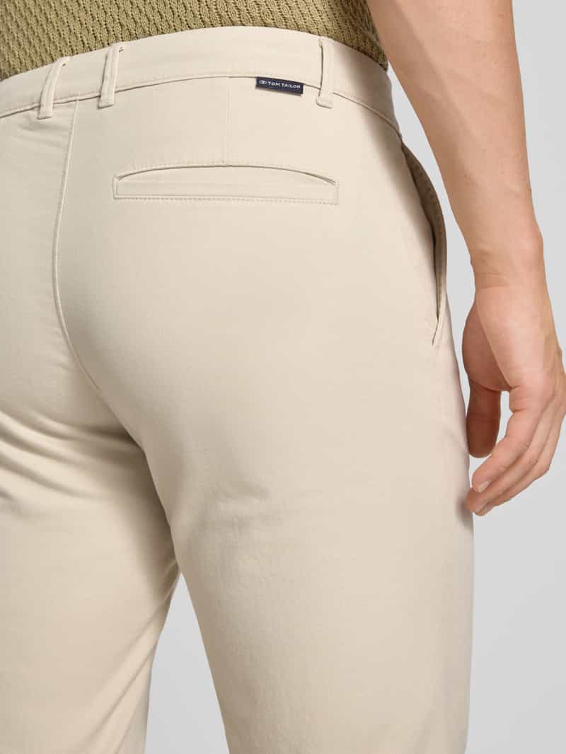 Tom Tailor Slim fit korte chino van katoenmix