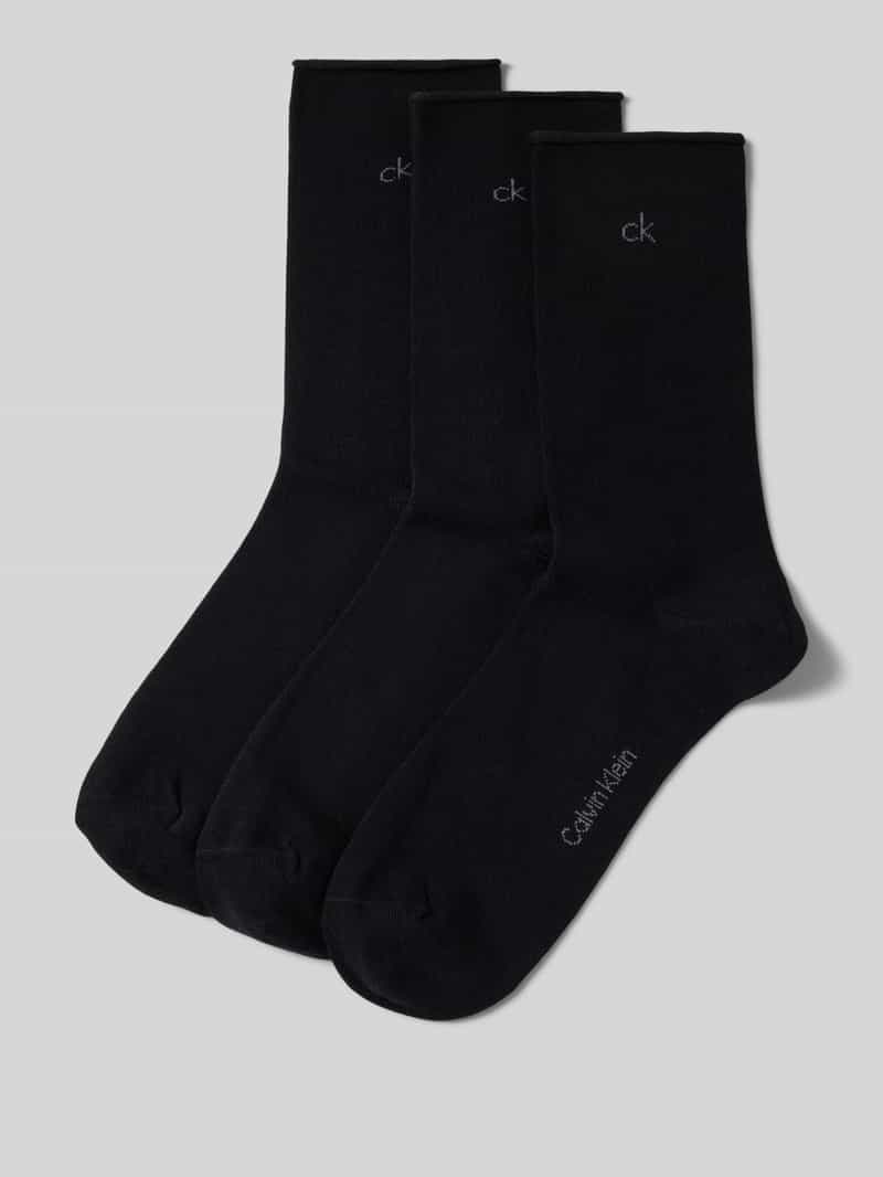 CK Calvin Klein Sokken met logostitching in een set van 3 paar