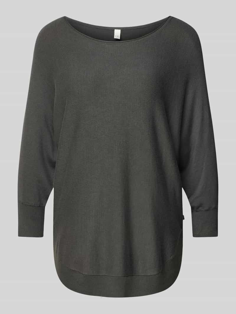 QS Gebreide pullover met 3/4-mouwen