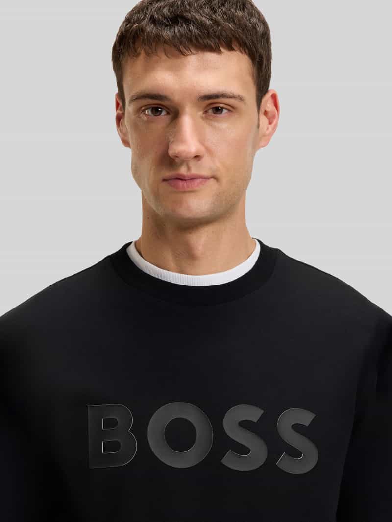 BOSS Green Regular fit sweatshirt van katoenmix model 'SALBO'