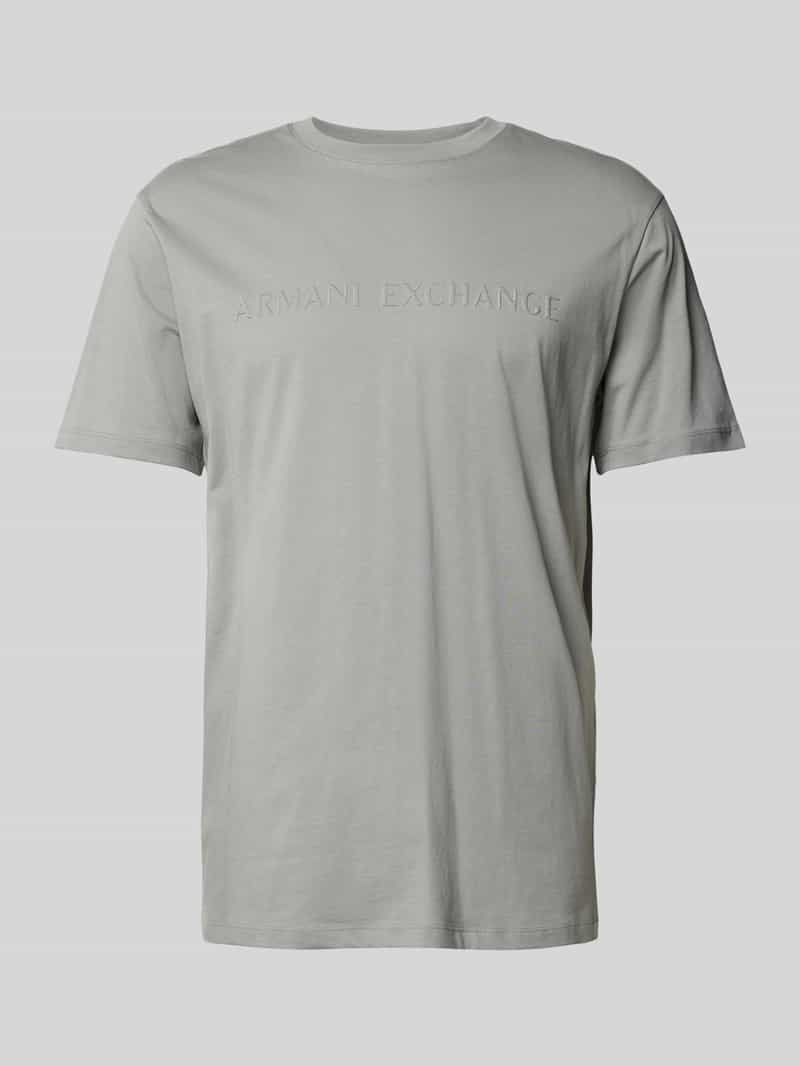 Armani Exchange T-shirt met labelprint