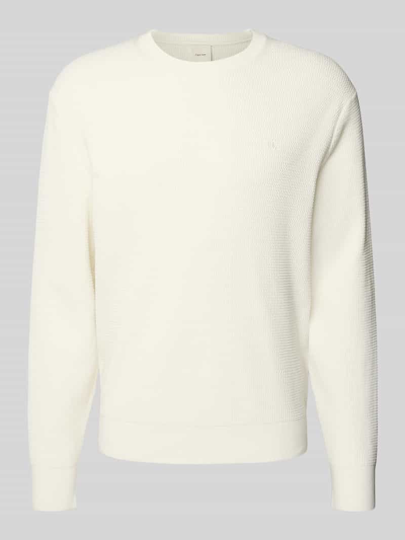 Calvin Klein Gebreide trui LS TXTR CTTN CRWNK S