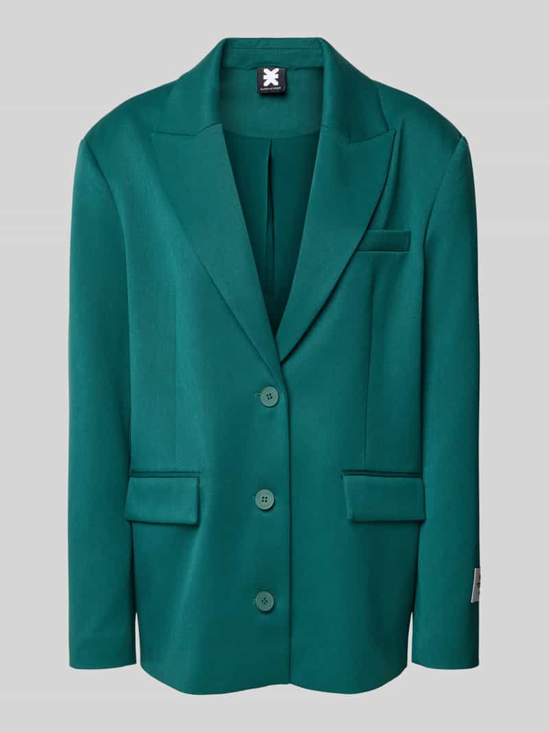 Karo Kauer Blazer met labelpatch en reverskraag