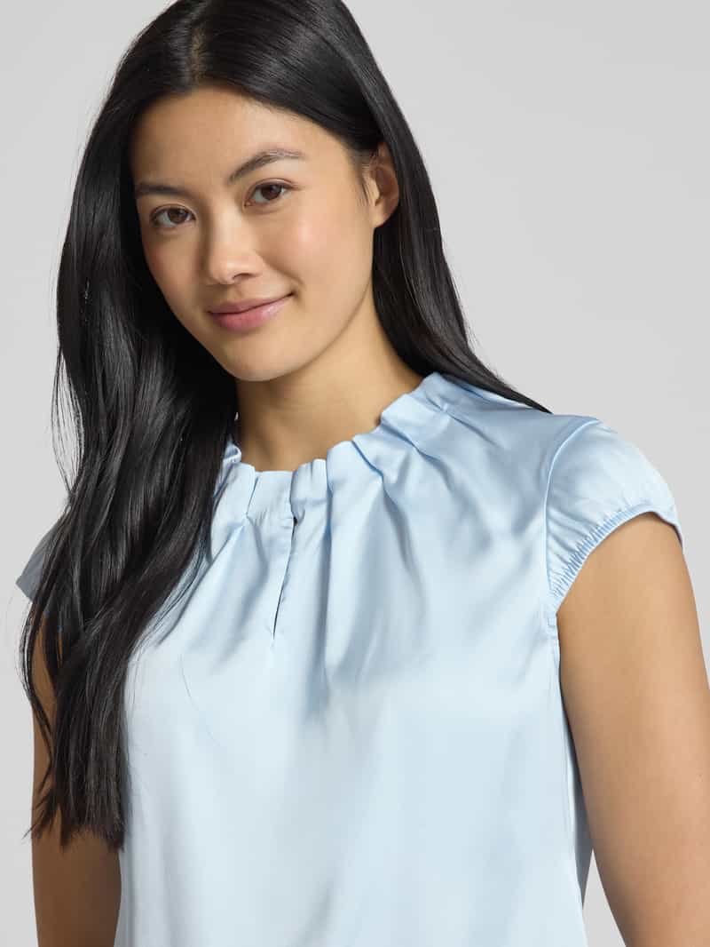 comma Slim fit blouseshirt met druppelvormige hals