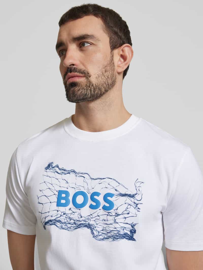 Boss Orange T-shirt met labelprint