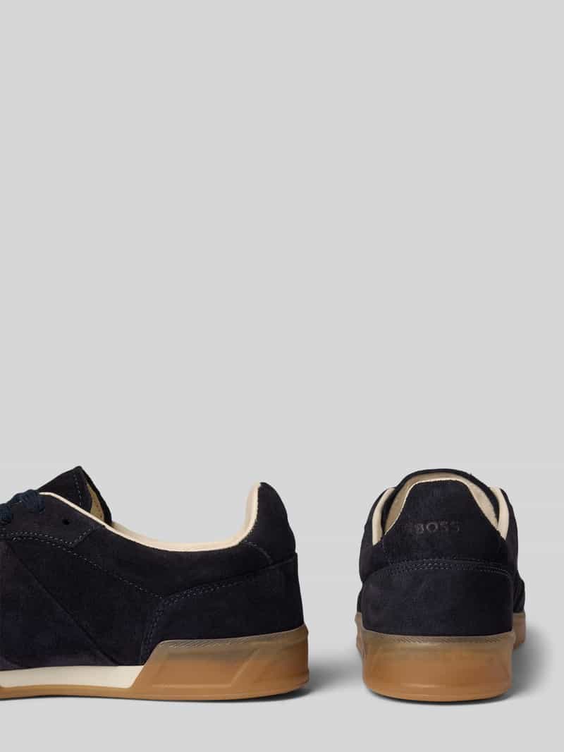 Boss Lage sneakers van echt runderleer model 'BRENTA_TENN_FULLSD'