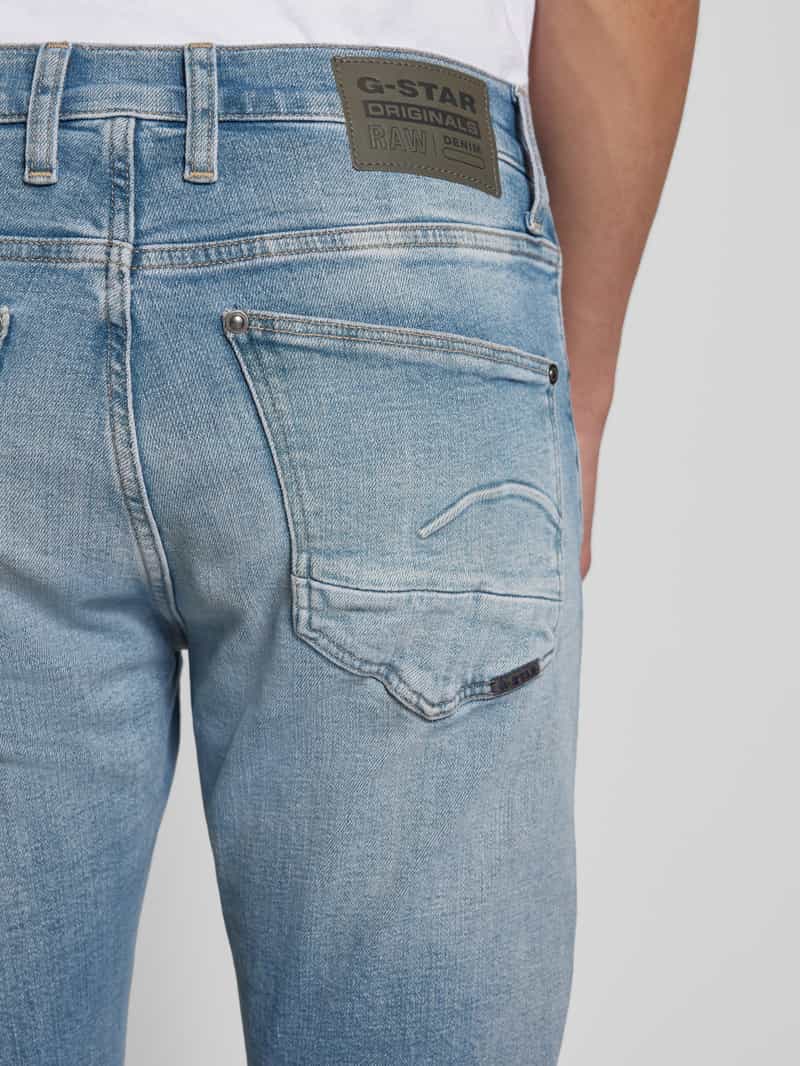 G-Star Raw Skinny fit jeans met riemlussen model 'Revend'