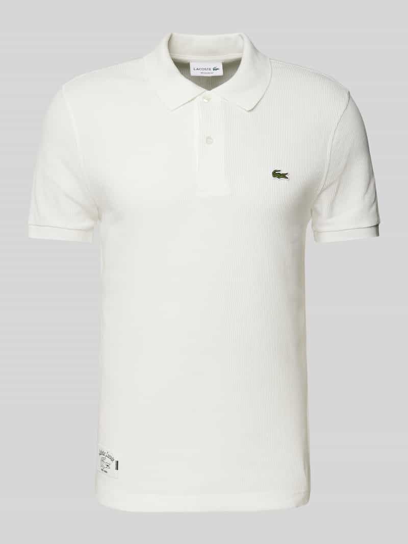 Lacoste Slim fit poloshirt met labelpatch
