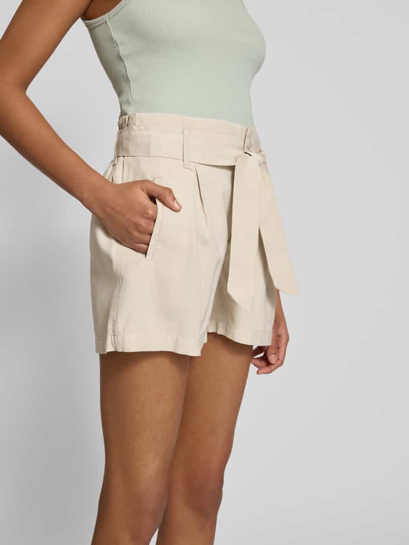 Only Regular fit korte broek met strikceintuur model 'LARIS'