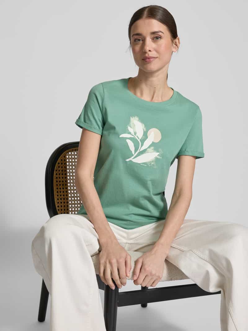Tom Tailor Regular fit T-shirt van puur katoen