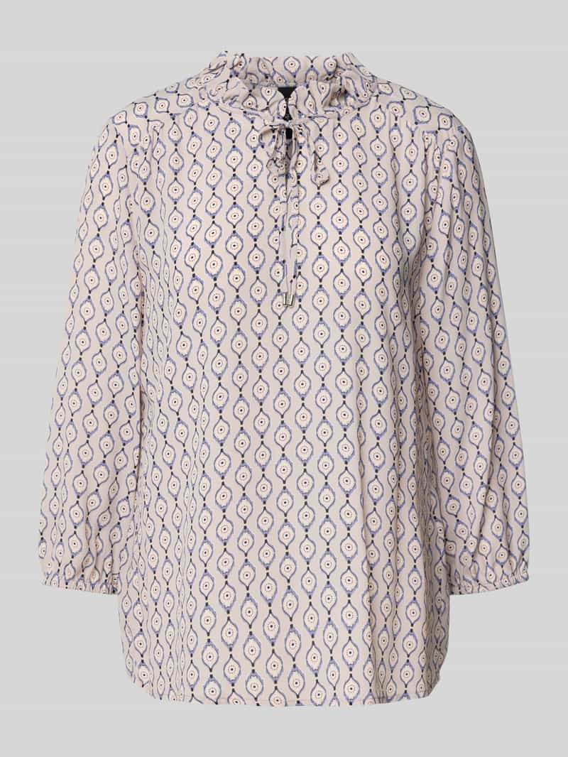 Marc Cain Blouseshirt met druppelvormige hals