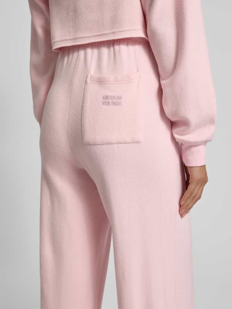 American vintage Wide leg sweatbroek met elastische band