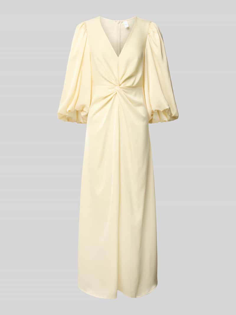 maxi-jurk met ballonmouwen model 'THEA'