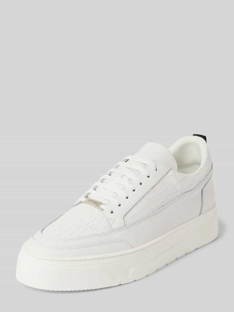 Antony Morato Sneakers van leer met labeldetail, model 'FLINT'