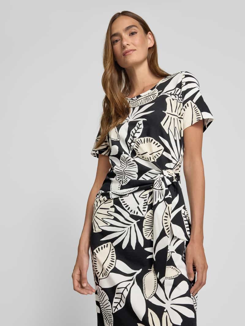 s.Oliver RED LABEL Nauwsluitende midi-jurk van katoenmix