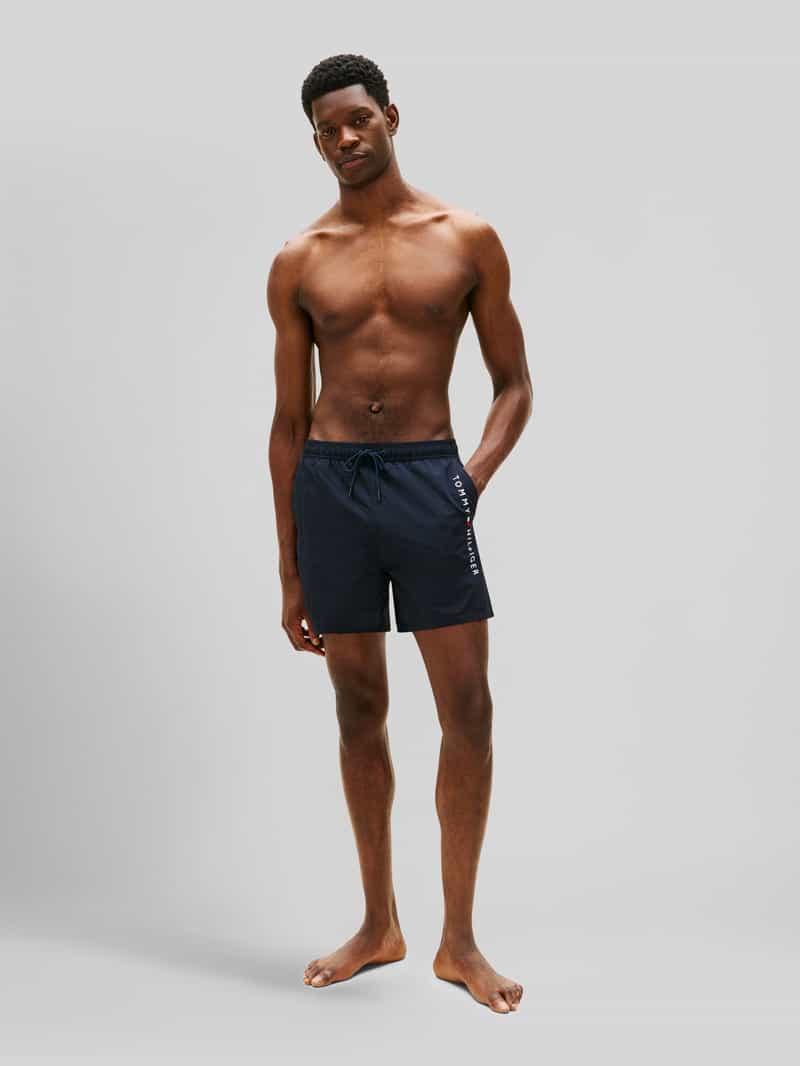 Zwembroek Tommy Hilfiger MEDIUM DRAWSTRING ZIP POCKET marine, foto 6