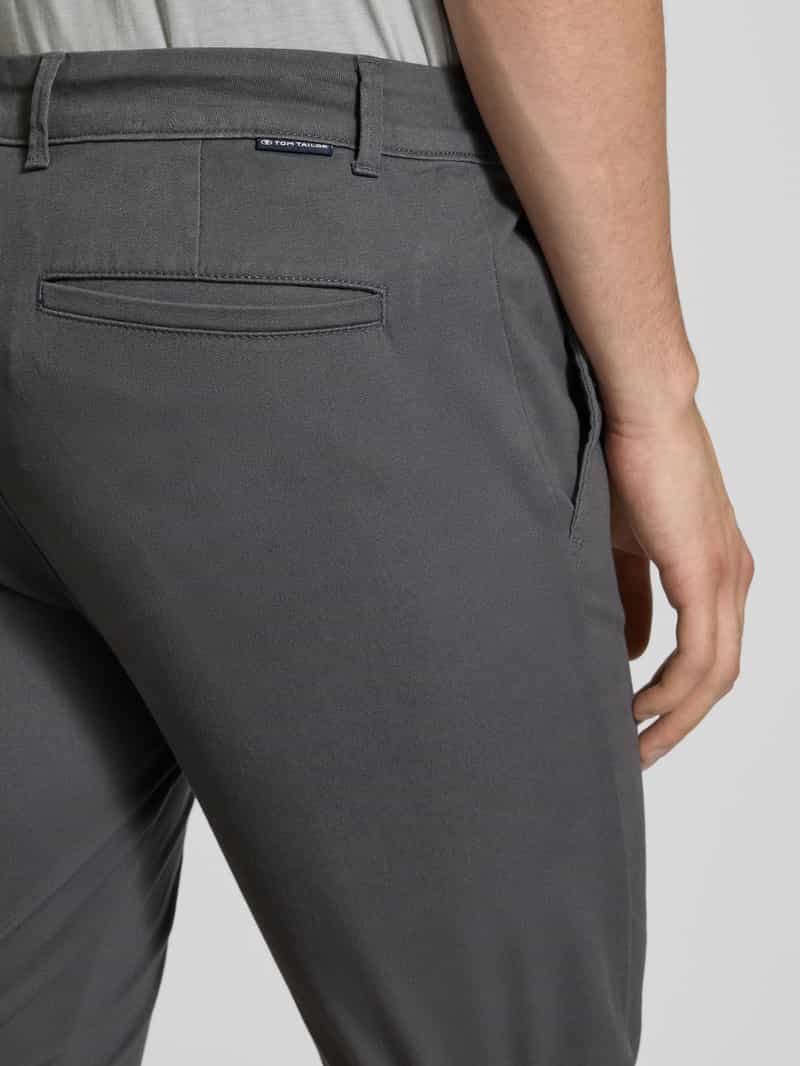 Tom Tailor Slim fit korte chino van katoenmix