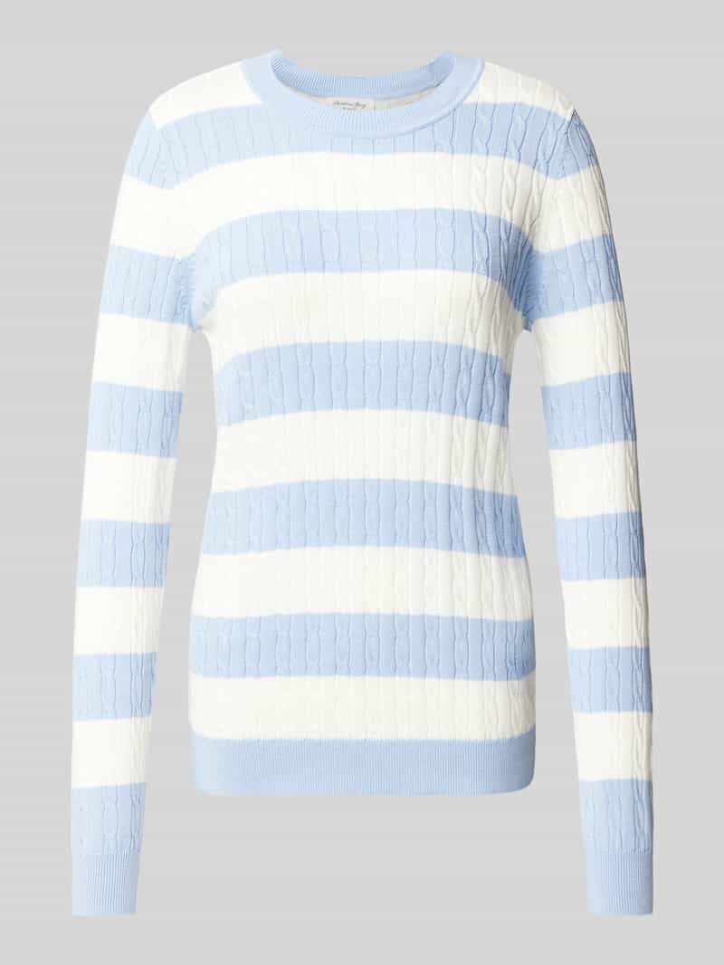 Christian Berg Woman Gebreide pullover met kabelpatroon