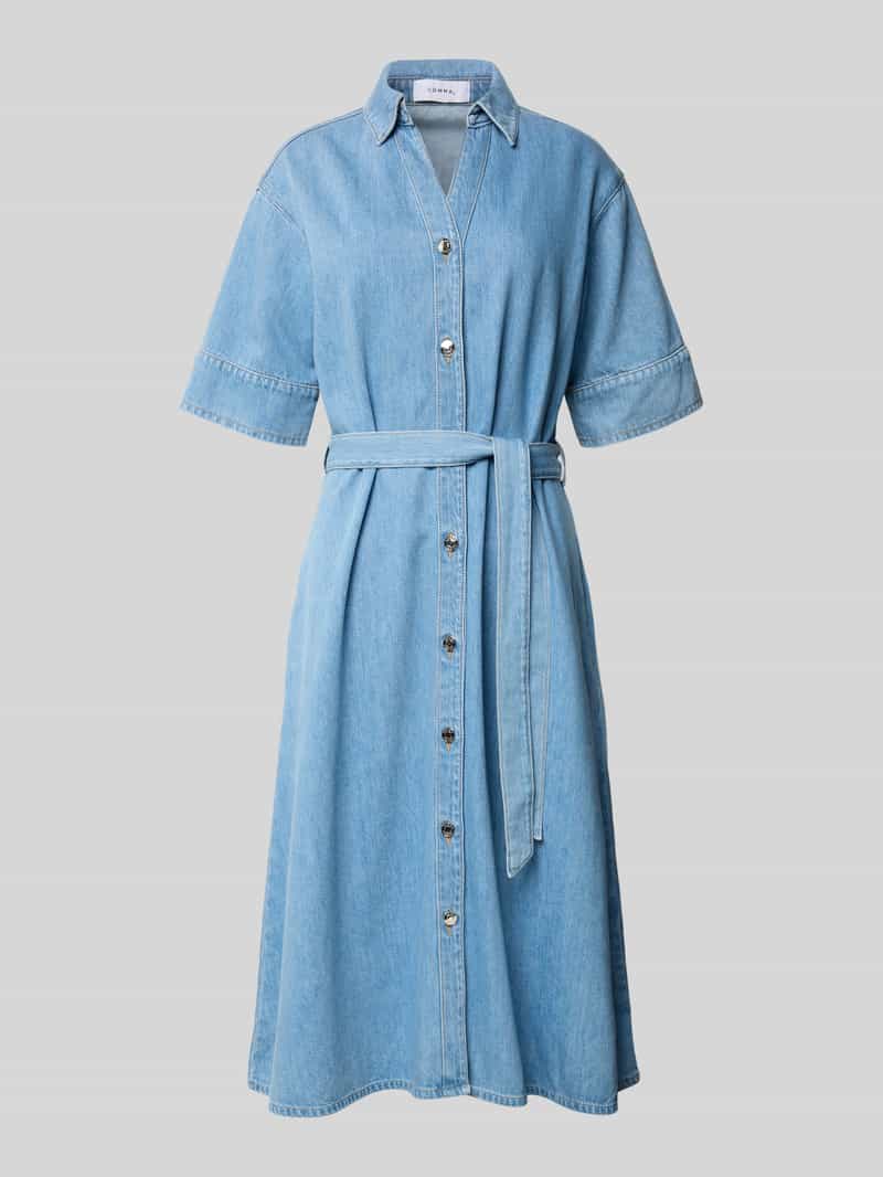midi-jurk in denimlook met lyocell