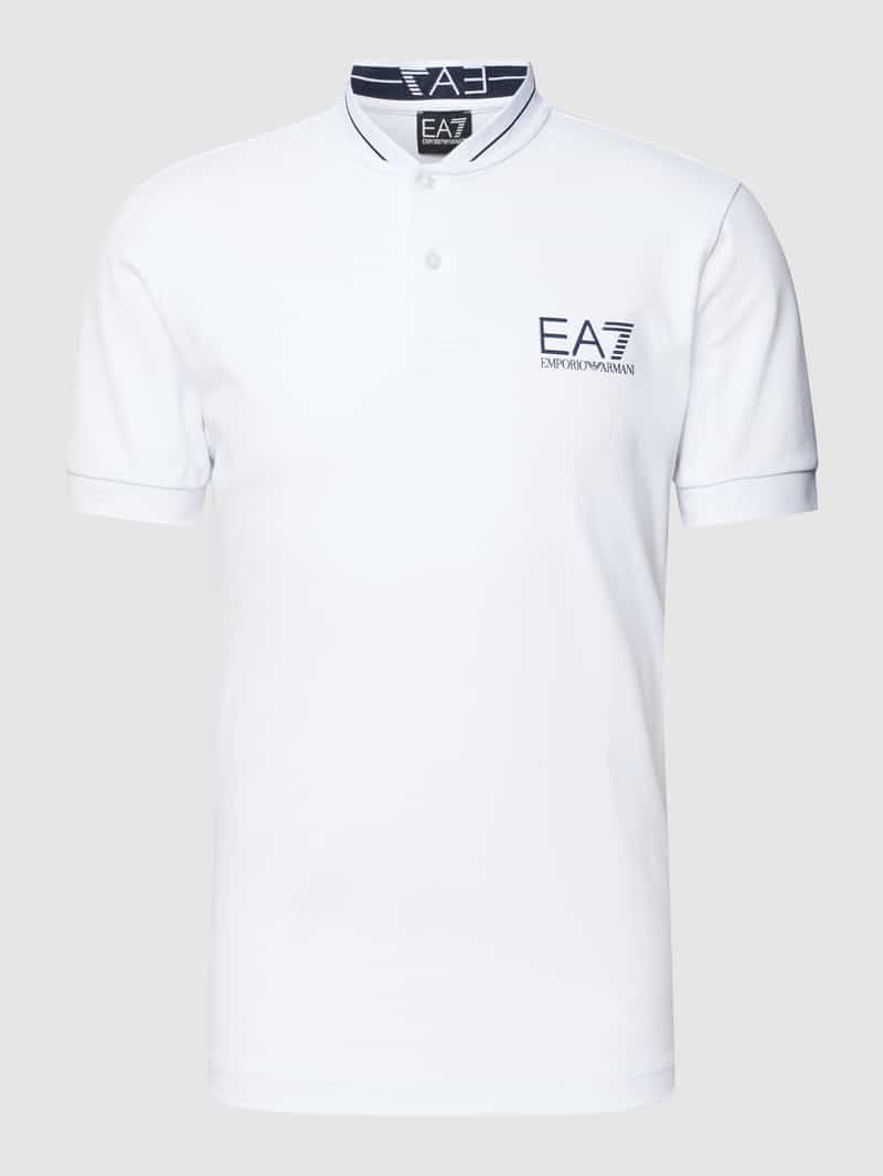 EA7 Emporio Armani Poloshirt met labeldetail