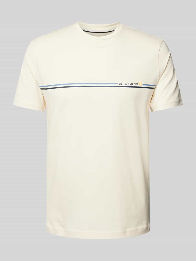 Christian Berg Men T-shirt met labelprint