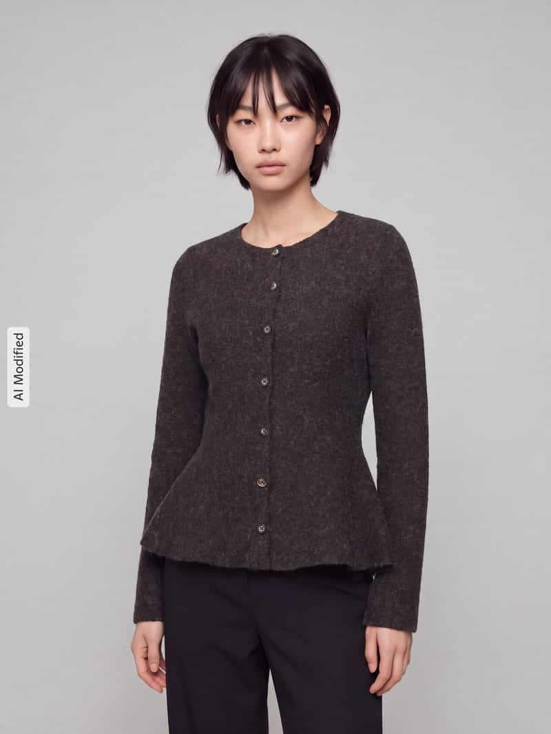 Vero Moda Gebreid jack met peplum-zoom