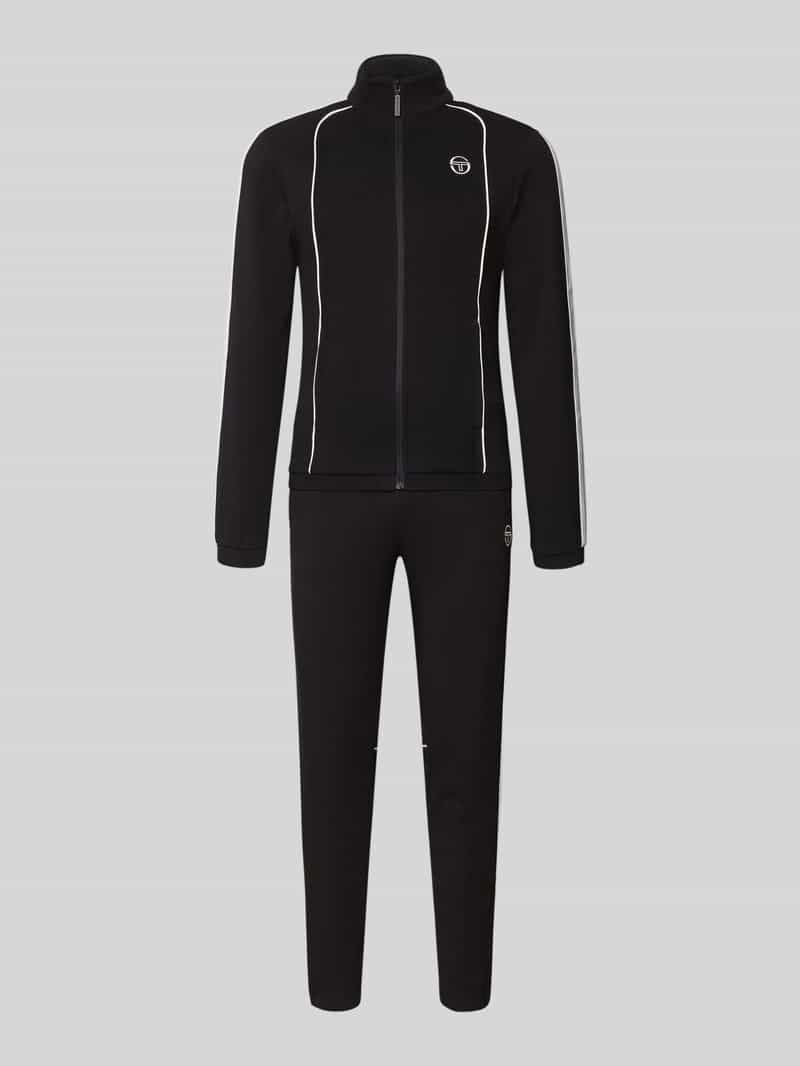 slim fit trainingspak met logostitching model 'Egeo'